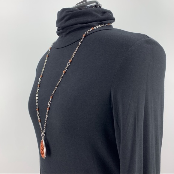 Lia Sophia Retired Ponocos Resin and Wood Bead Necklace, 33L62 - Picture 11 of 16